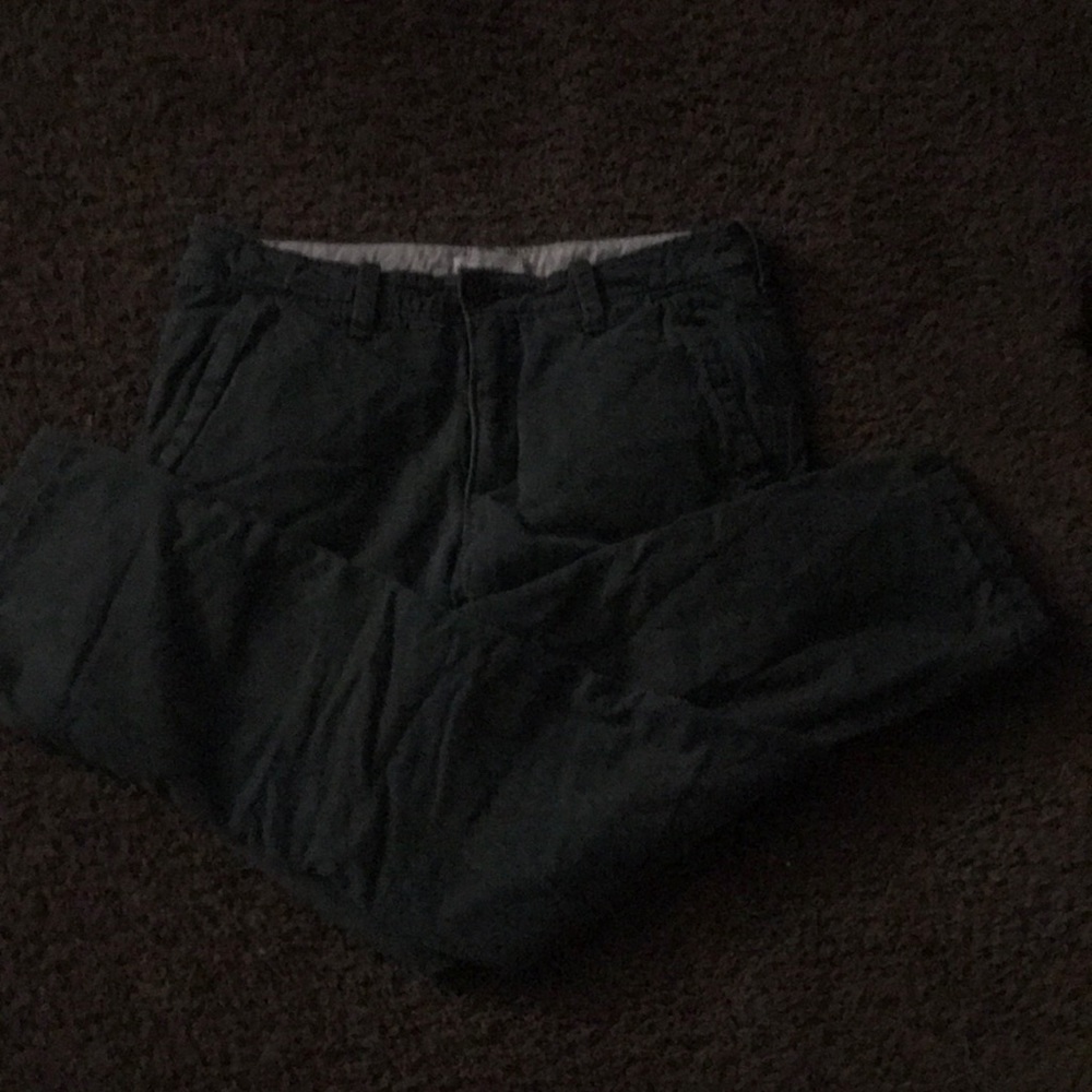 Forest Green Straight Leg Kids Pants